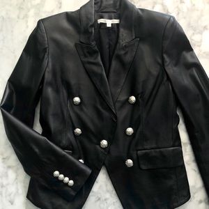 VERONICA BEARD Cooke Leather Jacket Sz 6 $1,295